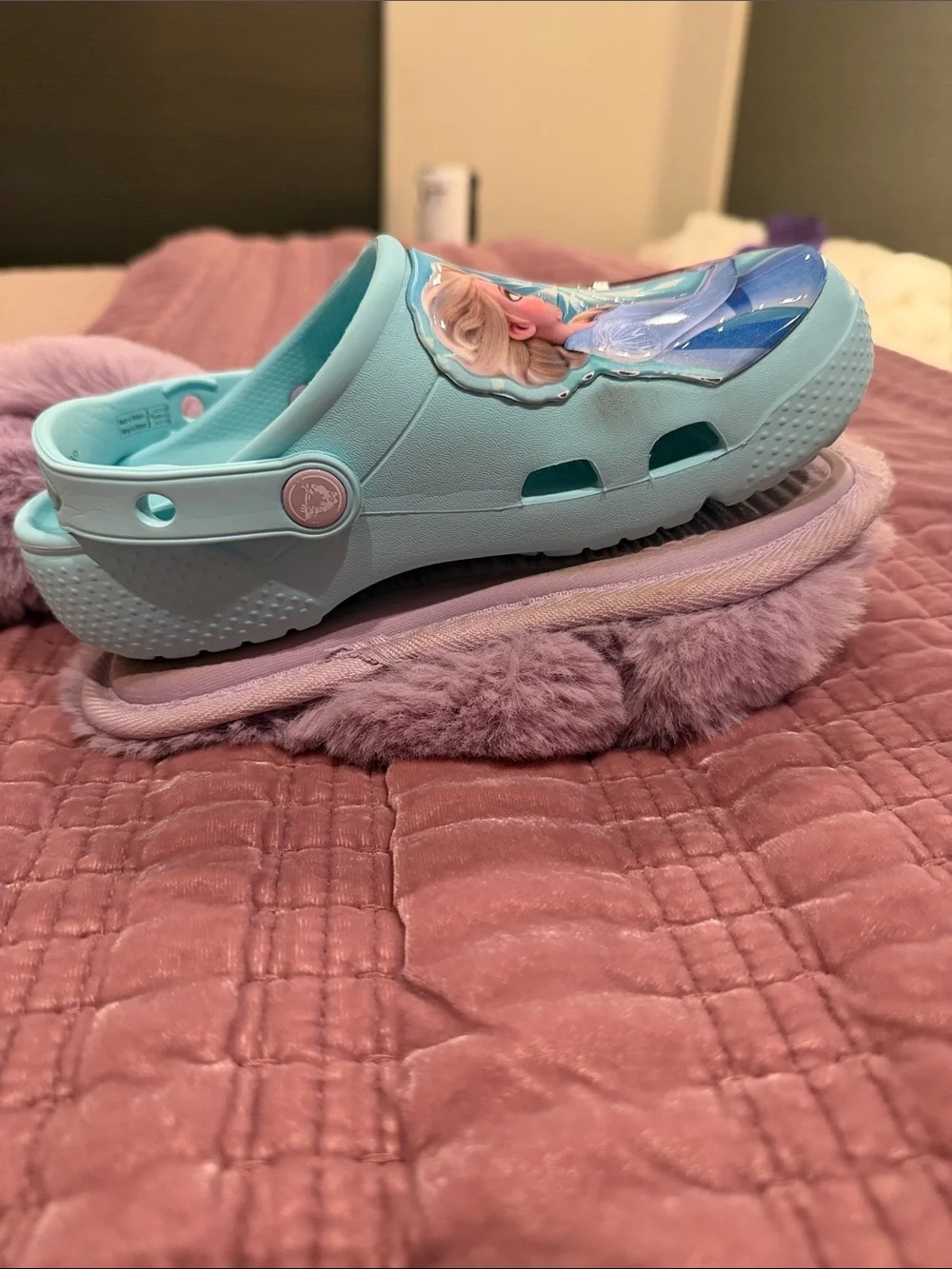 Frozen Crocs and Random Slippers